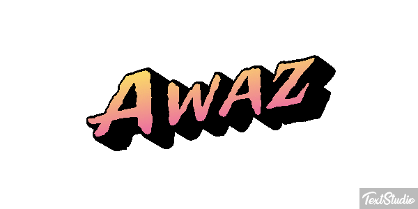 Awaz Text effect