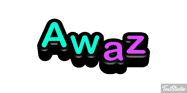 Awaz Text effect