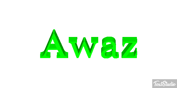 Awaz Text effect