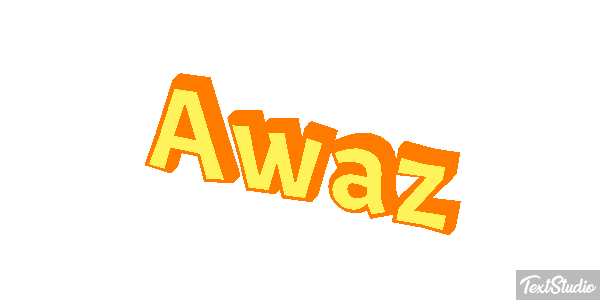 Awaz Text effect