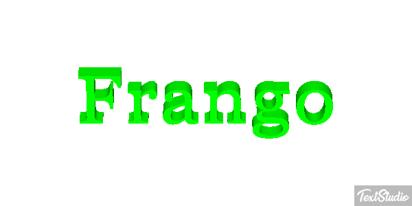 Frango Efeito do texto