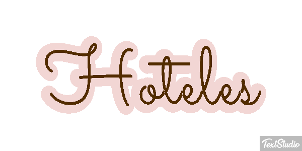 Hoteles Efecto de texto