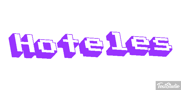 Hoteles Efecto de texto