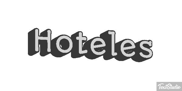 Hoteles Efecto de texto