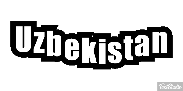 Uzbekistan Text effect