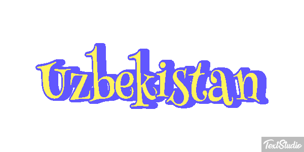 Uzbekistan Text effect