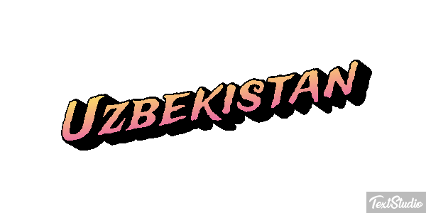 Uzbekistan Text effect