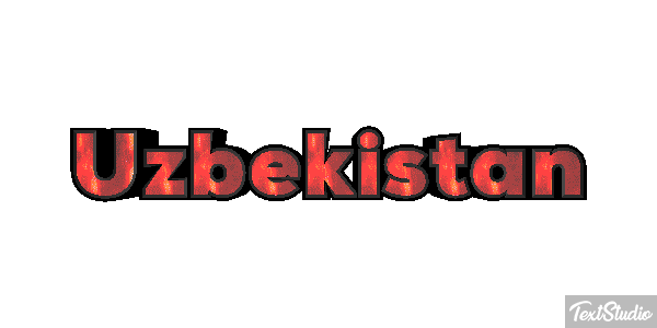 Uzbekistan Text effect