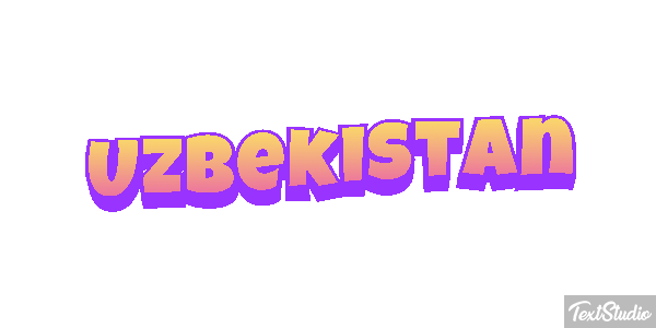 Uzbekistan Text effect