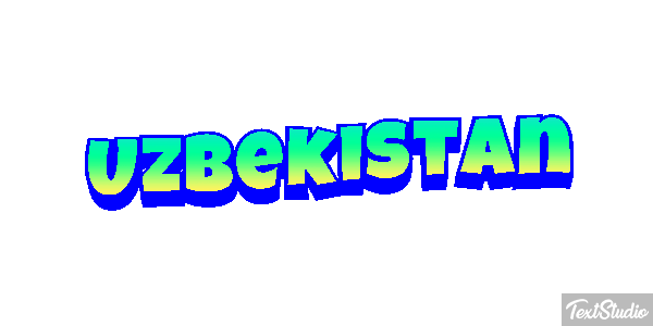 Uzbekistan Text effect