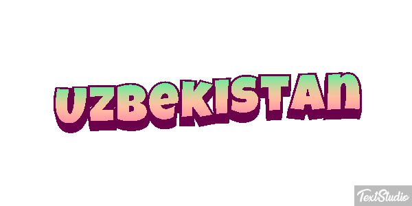 Uzbekistan Text effect