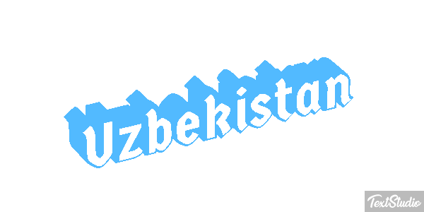 Uzbekistan Text effect