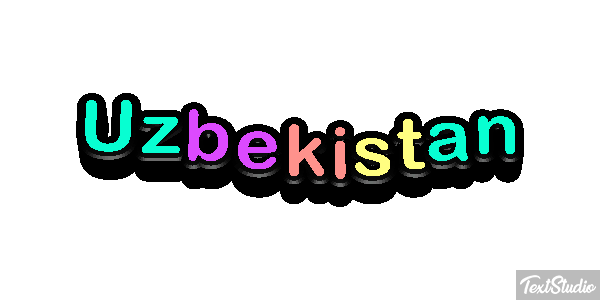Uzbekistan Text effect