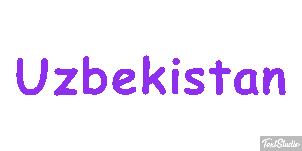 Uzbekistan Text effect