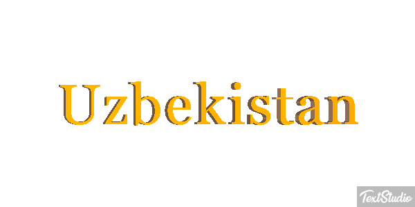 Uzbekistan Text effect