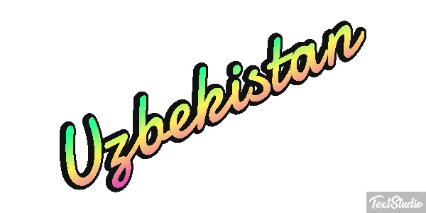 Uzbekistan Text effect