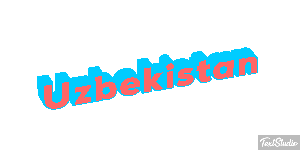 Uzbekistan Text effect