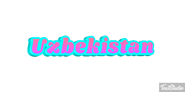 Uzbekistan Text effect