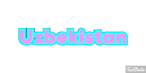 Uzbekistan Text effect
