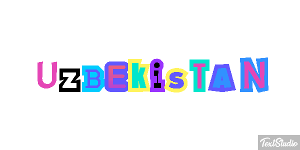 Uzbekistan Text effect