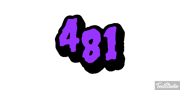 481 Tekst effect