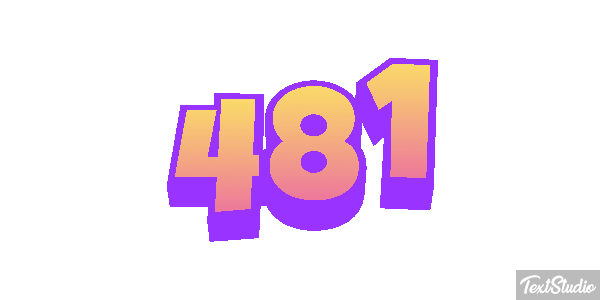 481 Tekst effect