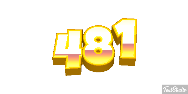 481 Tekst effect