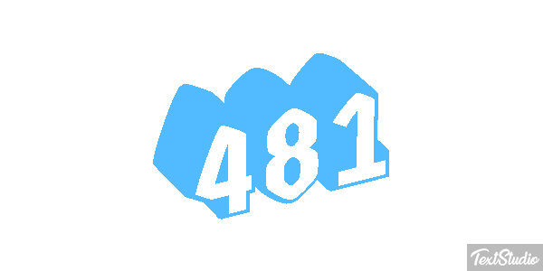 481 Tekst effect