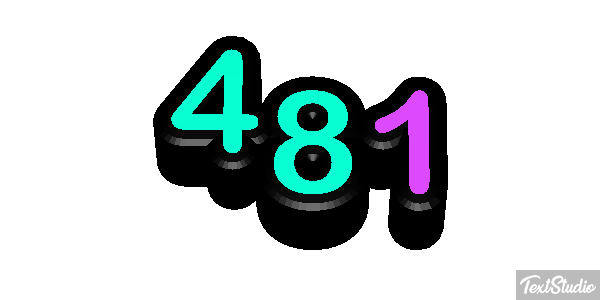 481 Tekst effect
