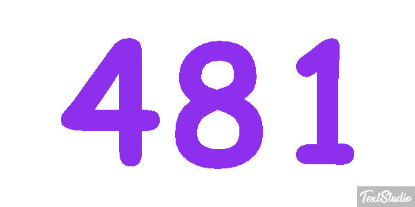 481 Tekst effect