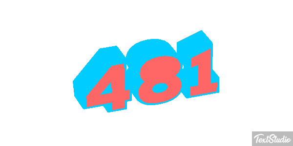 481 Tekst effect