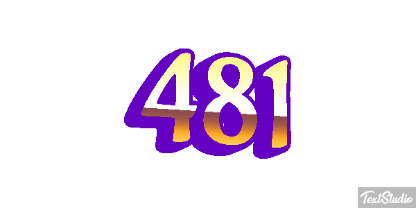 481 Tekst effect