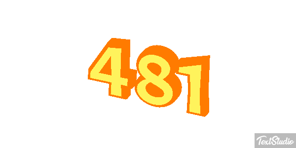 481 Tekst effect
