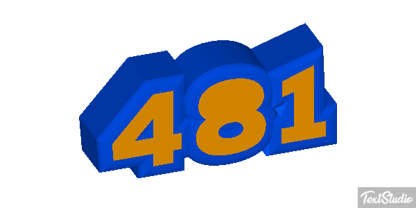 481 Tekst effect