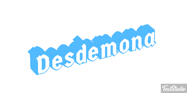 Desdemona Effetto testo