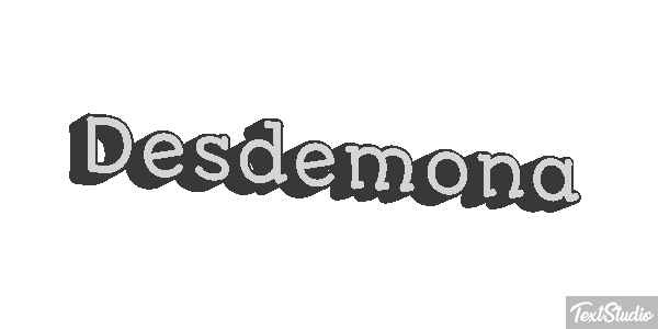 Desdemona Effetto testo