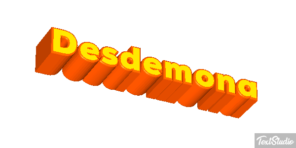 Desdemona Effetto testo