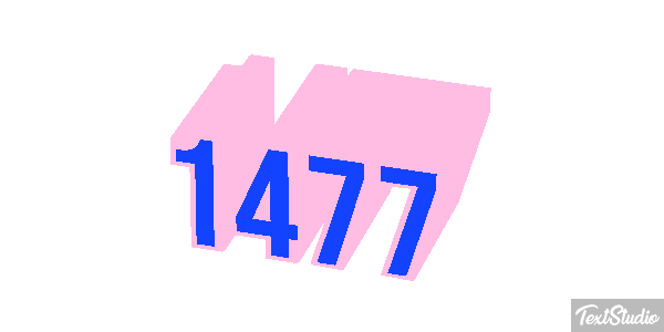 1477 Text effect