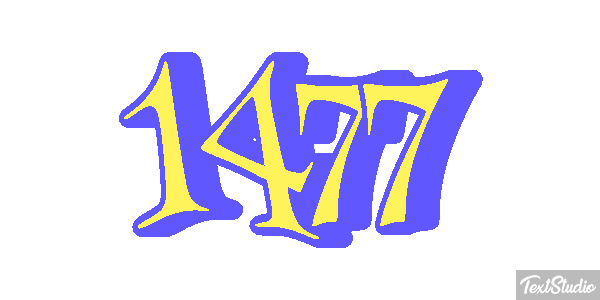 1477 Text effect