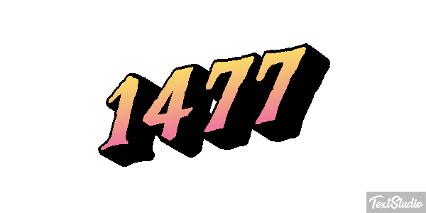 1477 Text effect