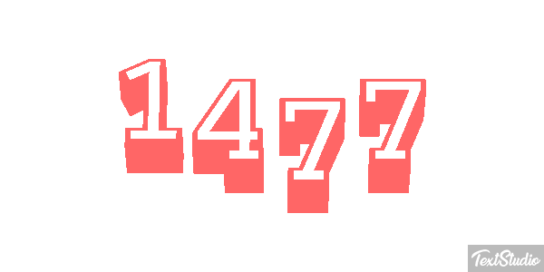 1477 Text effect