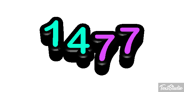 1477 Text effect
