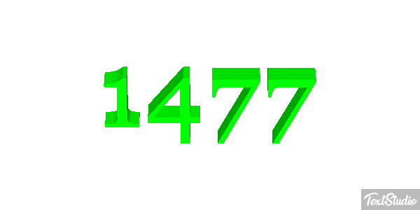 1477 Text effect