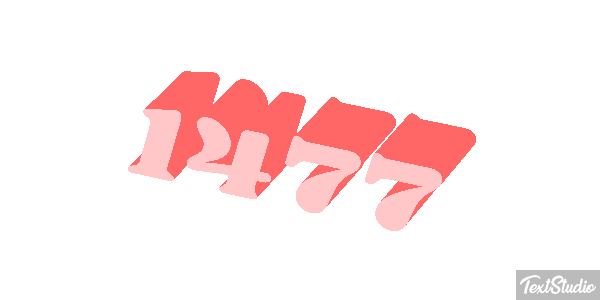 1477 Text effect