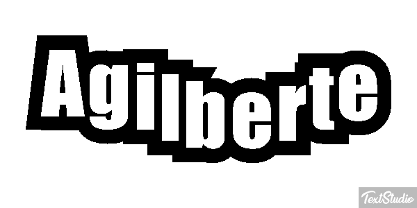 Agilberte Text effect