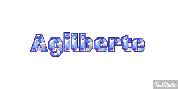 Agilberte Text effect