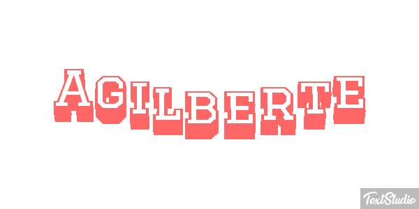 Agilberte Text effect