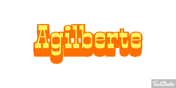 Agilberte Text effect
