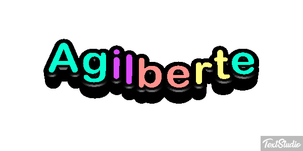 Agilberte Text effect