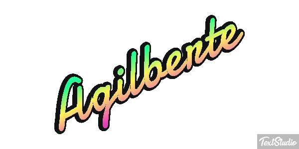Agilberte Text effect